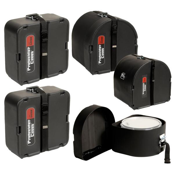 Gator Cases GP-PCSTANDARD Protechtor Classic Series Standard Drum Accessory Set Cases (5 piece)