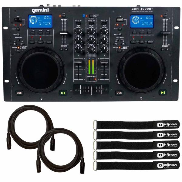 Gemini CDM-4000BT CD/MP3/USB Media Player Package | IDJNOW Gemini CDM-4000BT CD/MP3/USB Media Player Package | IDJNOW