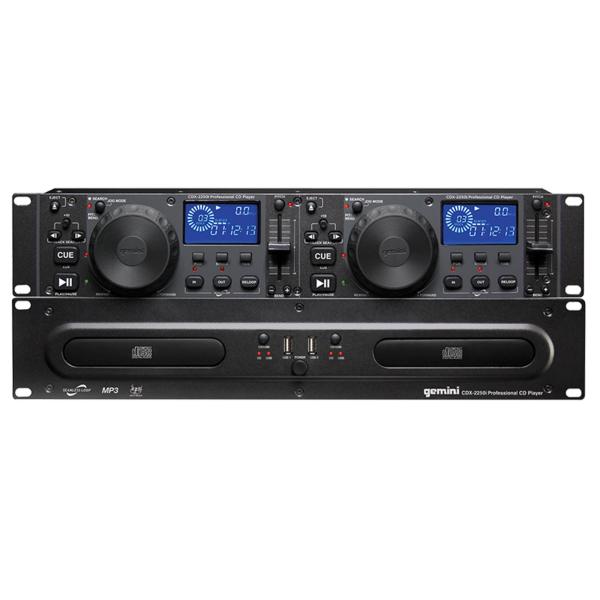 Gemini CDX-2250i Rack Mount Dual CD Player with USB