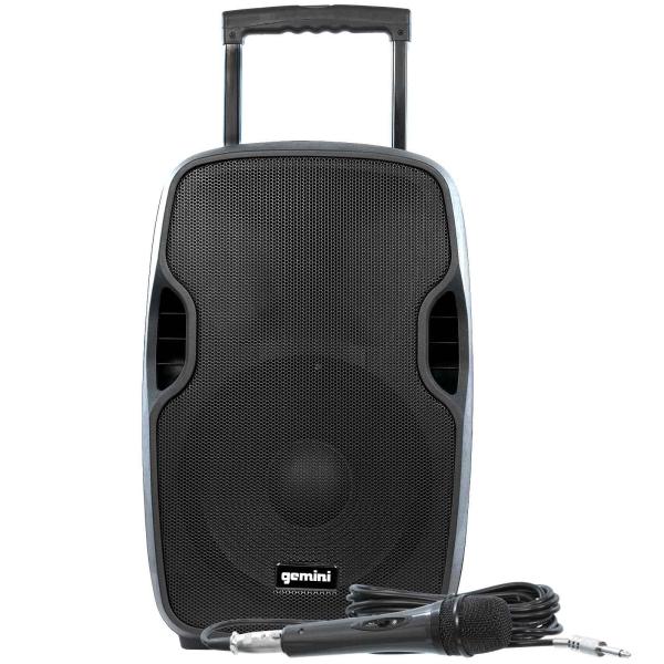 Gemini DJ AS-12TOGO 12" Active Battery Powered Loudspeaker with Bluetooth