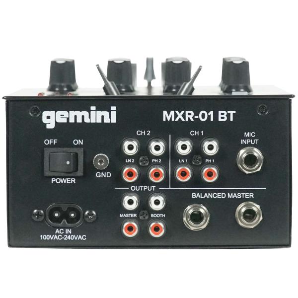 Gemini MXR-01BT 2-Channel DJ Mixer with Bluetooth | IDJNOW