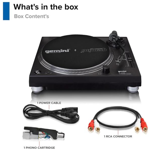 Gemini TT03 ターンテーブル Gemini TT-5000 Direct-Drive Turntable with USB Recording