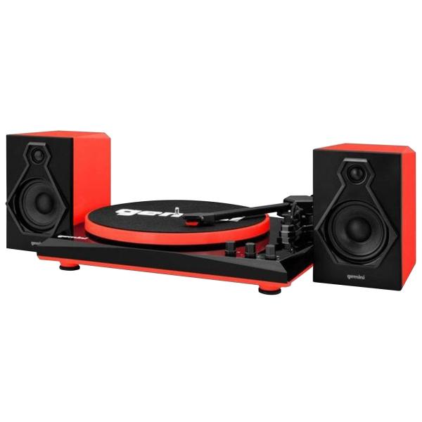 Gemini TT-900 Black/Red Bluetooth Stereo Turntable System