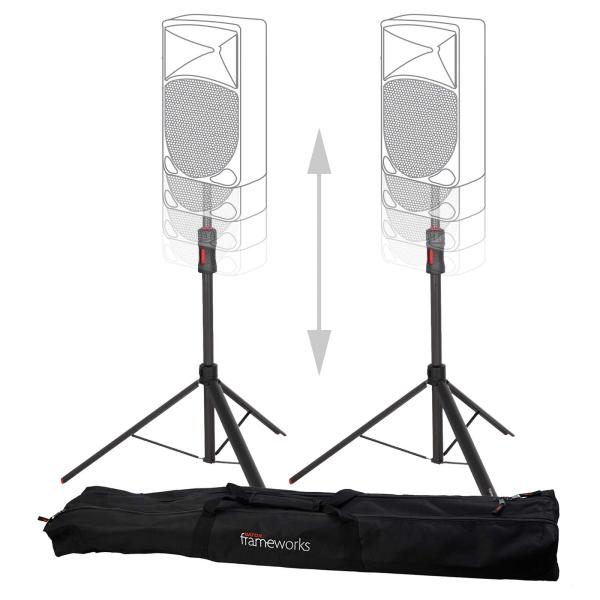 Gator GFW-ID-SPKR SET Pair of (2) Frameworks ID Series Adjustable Speaker Stands