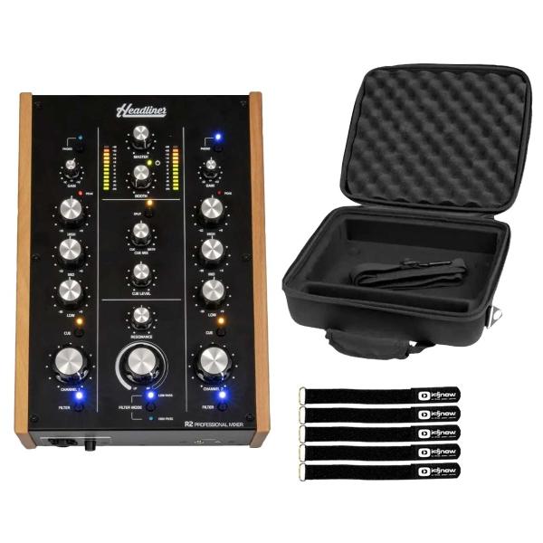 Headliner HL90100 R2 - 2 Channel Rotary DJ Mixer with Case Package