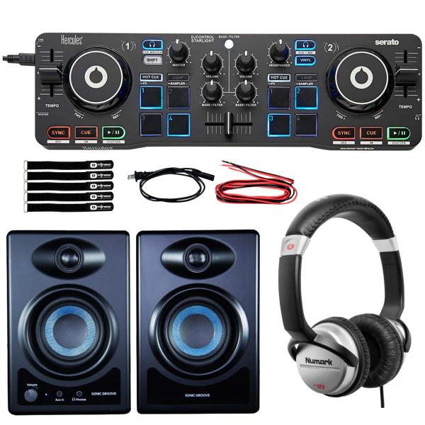 Hercules DJControl Starlight DJ Controller with Monitors