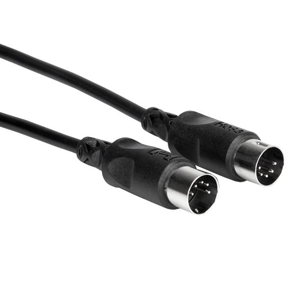 Hosa MID-305BK 5 FT MIDI 5-pin Interconnect Cable (Black)