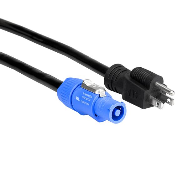 Hosa 50FT Neutrik powerCON to Hosa NEMA 5-15P Power Cord [PWN-250]