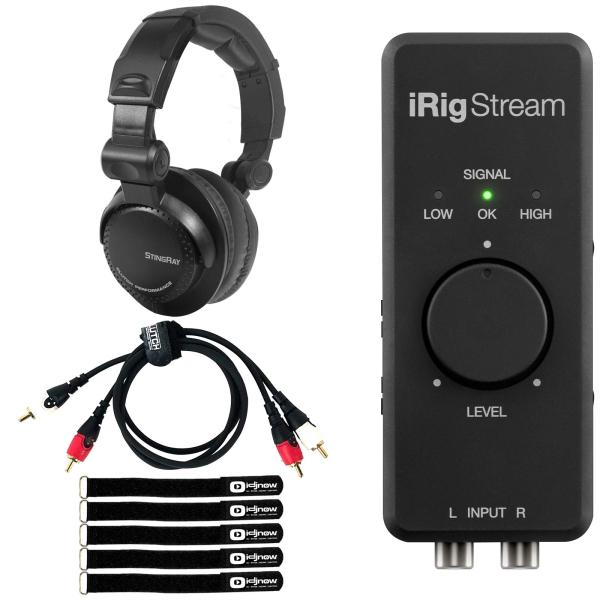 iRig Stream Stereo Audio Interface with Headphones | IDJNOW