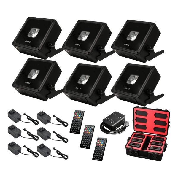 JMAZ Lighting JZ1045 MAD PAR BULLS IP 6PK LED Outdoor Uplight Kit