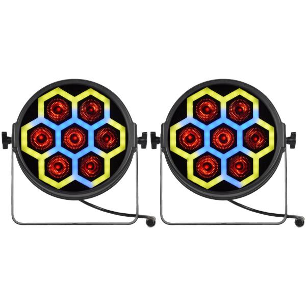 JMAZ Lighting JZ2012 Versa Flex Par TRON7 7x 168W RGBW LED Pars (PAIR)