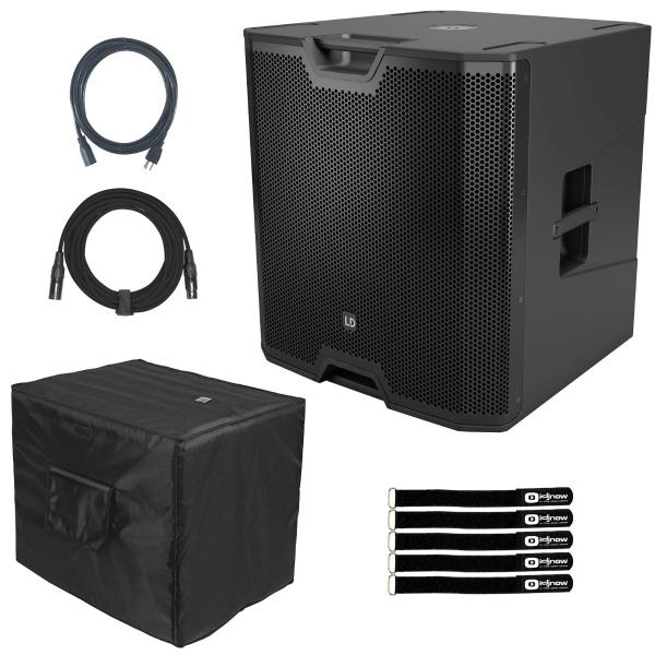 LD Systems ICOA SUB 18 A Powered 18" PA Subwoofer with Cover Package
