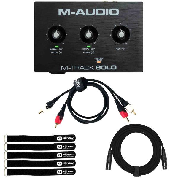 M-Audio M-TRACK SOLO 2-channel USB Audio Interface with Cables