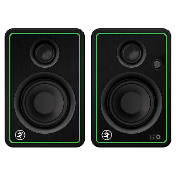 配信機器・PA機器・レコーディング機器 MACKIE CR3 Mackie CR3-x Monitors with Clutch Stands & Green Trim | IDJNOW