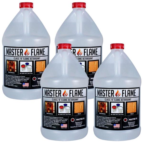 Master FX FR-MF-1 Master Flame Fire Retardant Fluid Four Gallon Containers Package