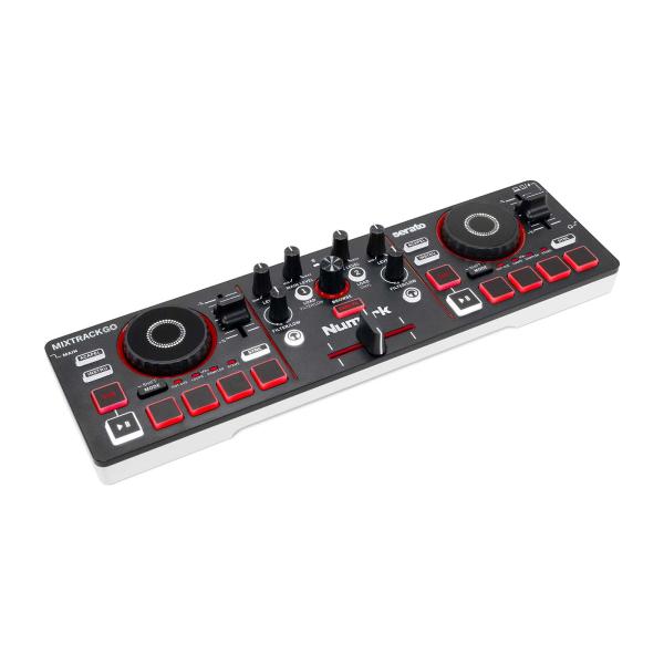 Numark MixTrack Go 2-Deck DJ Controller with Headphones