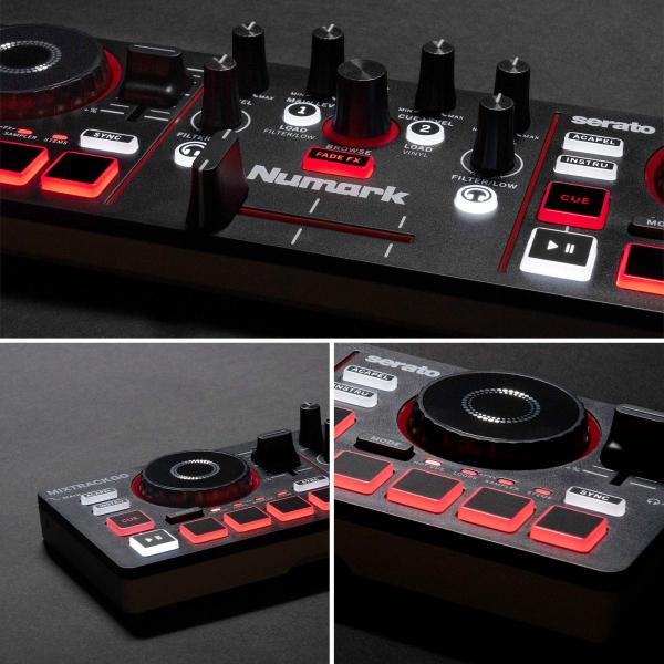 Numark MixTrack Go Ultra-Portable 2-Deck DJ Controller