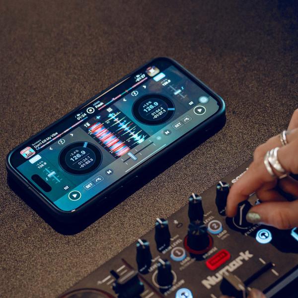 Numark MixTrack Go 2-Deck DJ Controller with Headphones