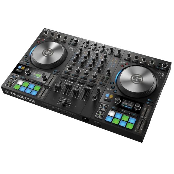 Traktor Kontrol S4 mk3 Odyusa DJ ケース付き Traktor Kontrol S4 MK3 Black Case with 2U and Glide Platform