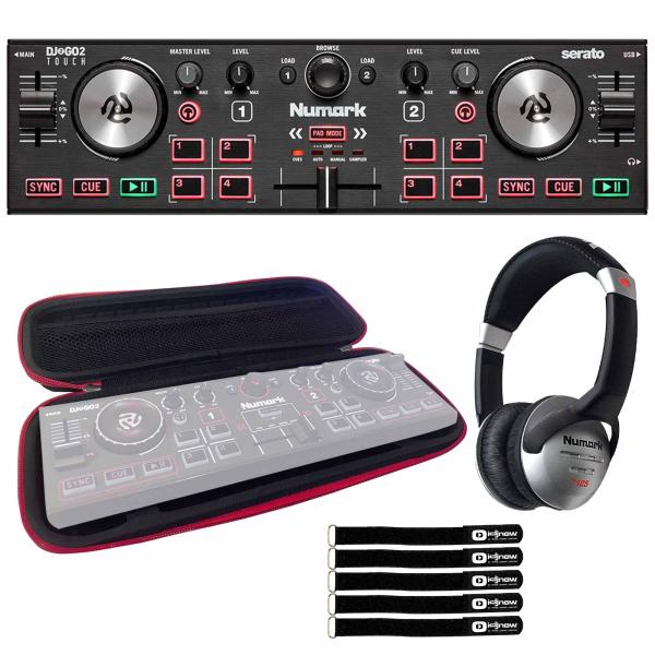 Numark DJ2GO2 TOUCH DJコントローラー Numark DJ2GO2 Touch Pocket with Headphones & Bag | IDJNOW