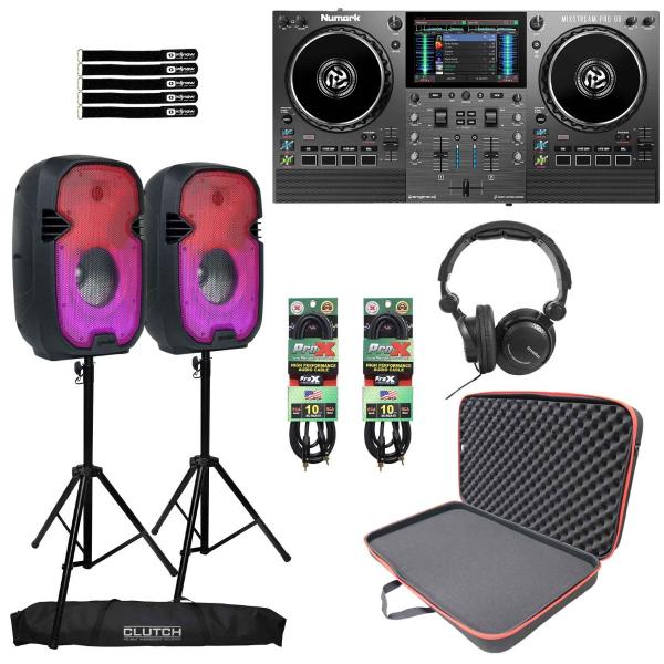 Numark MIXSTREAM PRO GO & PartyBox Rave8 Speakers | IDJNOW