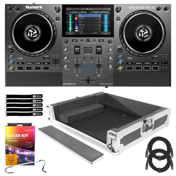 Numark MIXSTREAM PRO GO Streaming DJ Controller with Carrying Case