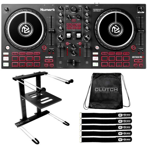Numark Mixtrack Pro FX 2-Deck DJ Controller with Black Laptop Stand