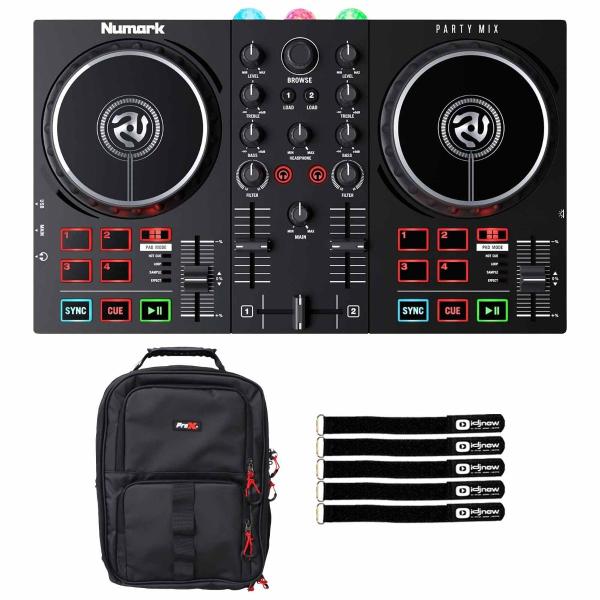 Numark Party Mix II Light Show DJ Controller with Backpack