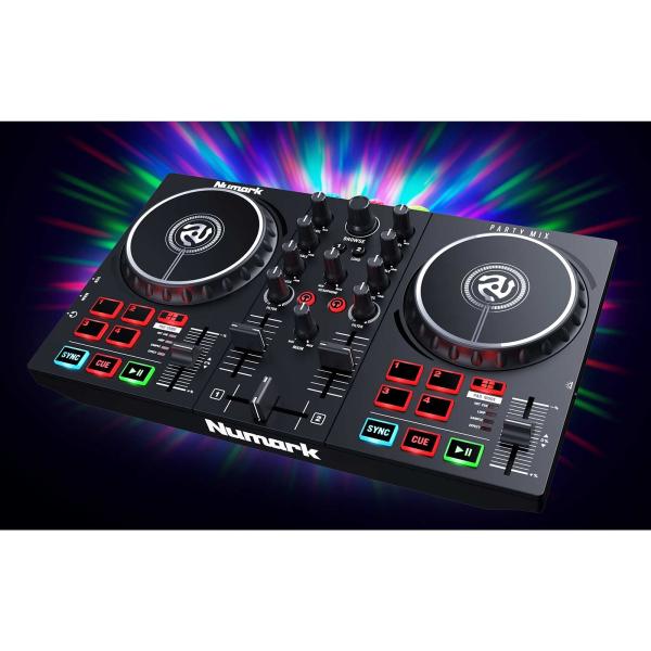 Party Mix II Controller with Light Show by Numark | IDJNOW