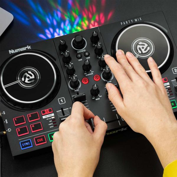 Numark Party Mix II DJ Controller with Microphone | IDJNOW