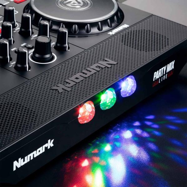 PartyMix Live with Light Show & Speakers by Numark | IDJNOW