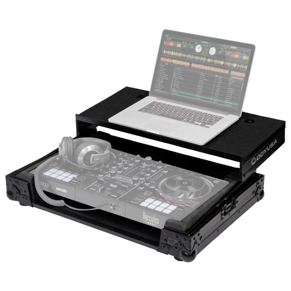 Odyssey Black Flight Case with Platform for DJControl Inpulse 500