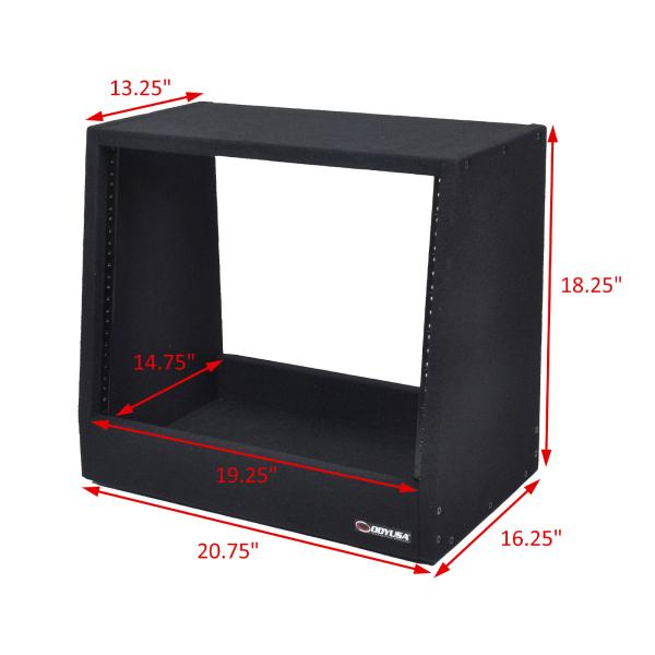 Odyssey CRS08USS131618 8U Carpeted Studio Rack MKII