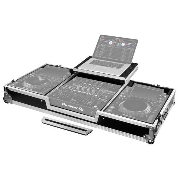 Odyssey FRDJMA9CDJGPW Coffin Case for DJM-A9 & CDJ-3000 with Platform