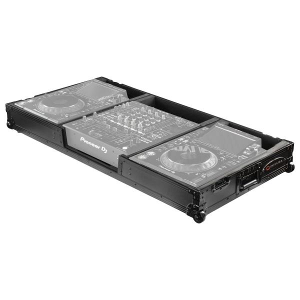 Odyssey FZDJMA9CDJWBL Black Case with Wheels for DJM-A9 & CDJ-3000