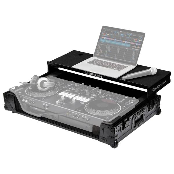 Odyssey FZGSDDJREV5CWBL Black Case for DDJ-REV5 with Laptop Platform