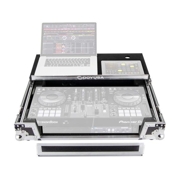 Odyssey FZGSPIDDJ8001 Flight Zone Glide Style Series Pioneer DDJ-800 DJ Controller Case with Bottom 19" 1U Rack Space