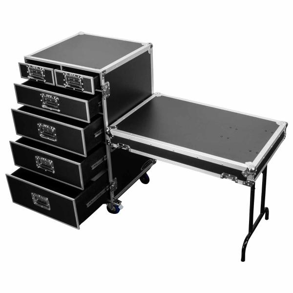 Odyssey FZWB6WDLX Workbox Case with Side Table | IDJNOW Odyssey FZWB6WDLX Workbox Case with Side Table | IDJNOW