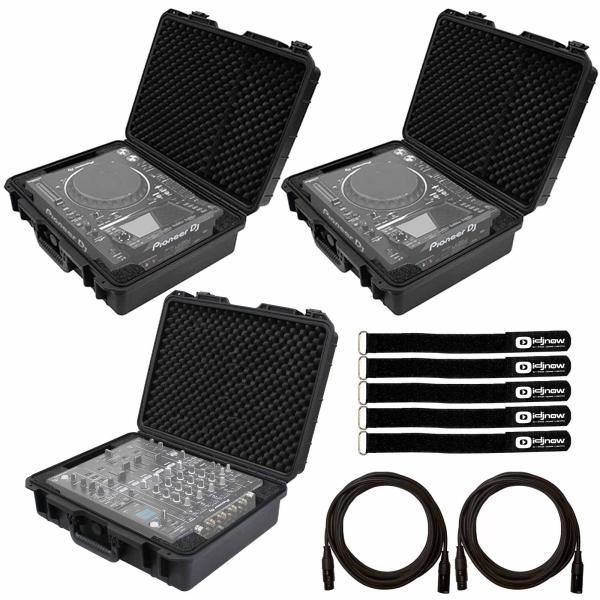 (2) Odyssey VUCDJ2000NXS2 Media Player Carrying Cases with DJ Mixer Carrying Case Package