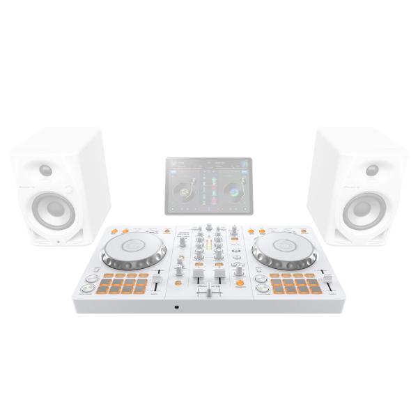 DDJ-FLX4-W ホワイト DJコントローラー　Pioneer Pioneer DDJ-FLX4-W White DJ Controller with White Monitors