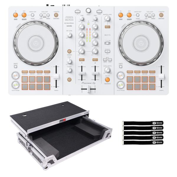 Pioneer DDJ-FLX4-W White Edition Controller with Case