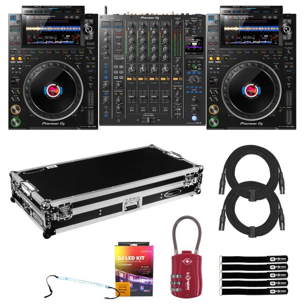 Pioneer DJ CDJ-3000 Multi Player with DJM-A9 Mixer & Coffin Case