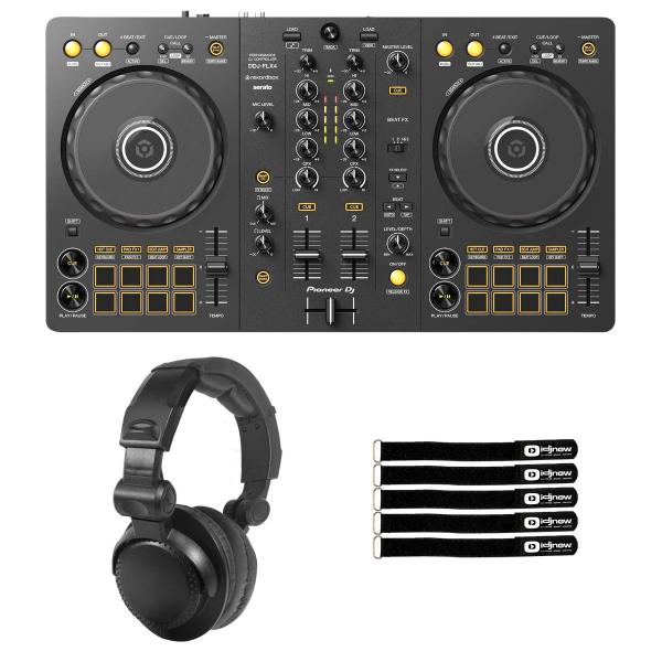 Pioneer DJ DDJ-FLX4 2-Channel Controller with DJ Headphones