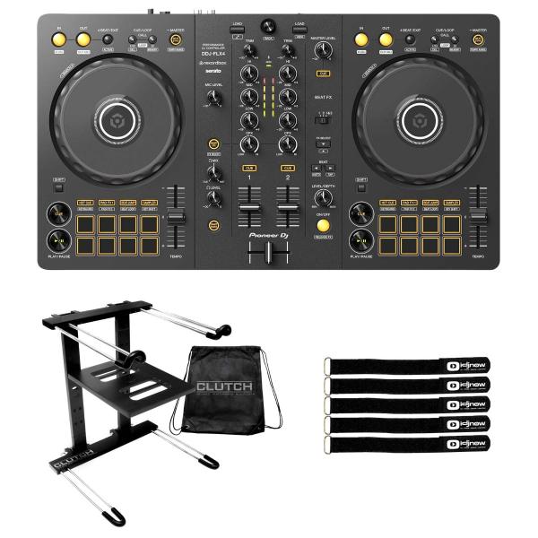 Pioneer DJ DDJ-FLX4 Controller with Laptop Stand | IDJNOW