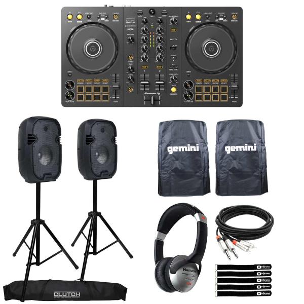 Pioneer DJ DDJ-FLX4 with PartyBox Rave8 & Stands | IDJNOW Pioneer DJ DDJ-FLX4 with PartyBox Rave8 & Stands | IDJNOW