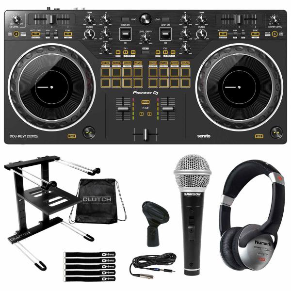 Pioneer DJ DDJ-REV1 Controller with Laptop Stand | IDJNOW