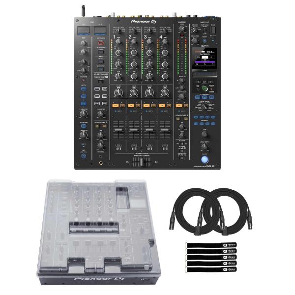 Pioneer DJ DJM-A9 4-Channel Professional DJ Mixer with Cover Package