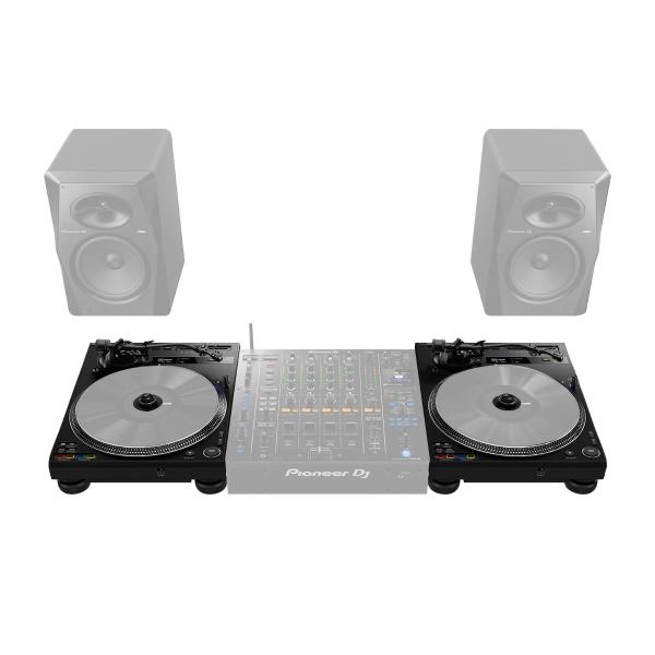 2x Pioneer DJ PLX-CRSS12 Turntables with Road Cases | IDJNOW