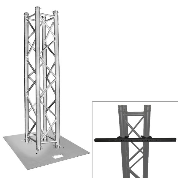 Global Truss 6.56FT Truss Plasma Stand with Baseplate Package