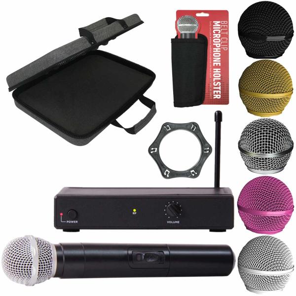 Professional Wireless Microphone System (1-Channel) with Padded Case